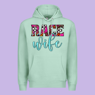 Race Wife Premium Hoodie Designed By Jahusdesignshop