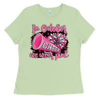 Matcha in october we wear pink cheer Ladies Tee - BarkalooDesign