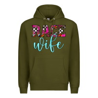 Army Green race wife Premium Hoodie - JahusDesignShop