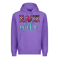 Purple race wife Premium Hoodie - JahusDesignShop