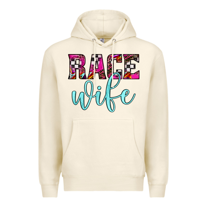 Race Wife Premium Hoodie by JahusDesignShop | Teevron
