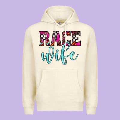 Race Wife Premium Hoodie Designed By Jahusdesignshop