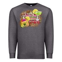 Charcoal Heather salty vibes Premium Sweatshirt - Zillion Design Studio