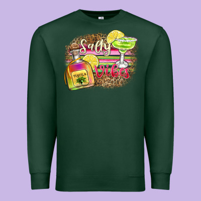 Salty Vibes Premium Sweatshirt Designed By Zillion Design Studio