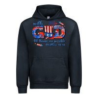 Navy with god all things are possible usa Urban Hoodie - AdoDesignShop