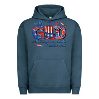 Pigment Midnight Navy with god all things are possible usa Urban Hoodie - AdoDesignShop