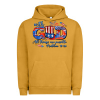 Pigment Peanut Butter with god all things are possible usa Urban Hoodie - AdoDesignShop