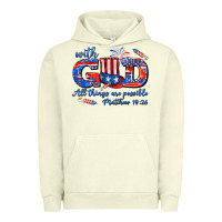 Pigment Pistachio with god all things are possible usa Urban Hoodie - AdoDesignShop