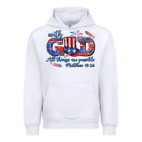White with god all things are possible usa Urban Hoodie - AdoDesignShop