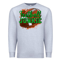 Heather Grey football junkie Premium Sweatshirt - texasbilliewilder