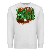 Oatmeal Heather football junkie Premium Sweatshirt - texasbilliewilder