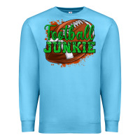 Ocean Blue football junkie Premium Sweatshirt - texasbilliewilder