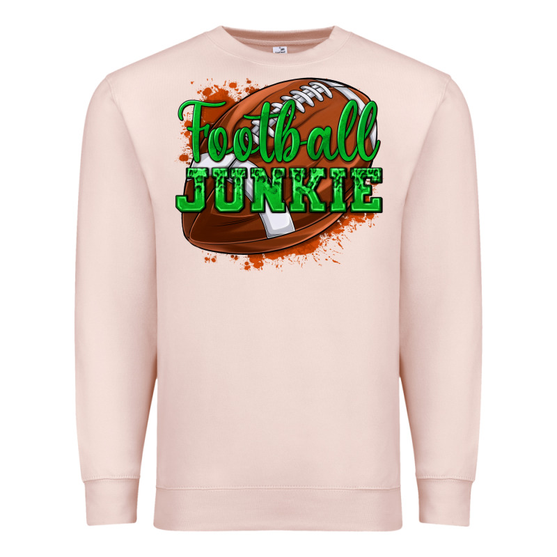 Football Junkie Premium Sweatshirt by texasbilliewilder | Teevron