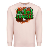 Pale Pink football junkie Premium Sweatshirt - texasbilliewilder