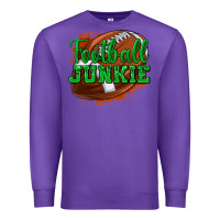 Purple football junkie Premium Sweatshirt - texasbilliewilder