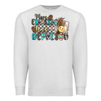 Oatmeal Heather more espresso less depresso Premium Sweatshirt - Zillion Design Studio