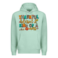 Seafoam thankful  blessed and kind of a mess Premium Hoodie - AdoDesignShop