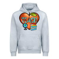 Heather Grey teach heart Urban Hoodie - JahusDesignShop