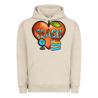 Pigment French Oak teach heart Urban Hoodie - JahusDesignShop
