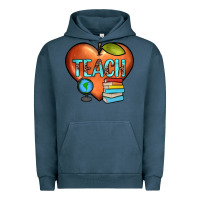 Pigment Midnight Navy teach heart Urban Hoodie - JahusDesignShop