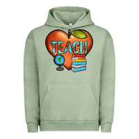 Pigment Oil Green teach heart Urban Hoodie - JahusDesignShop