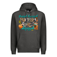 Charcoal Heather stressed depressed pumpkin spice obsessed Premium Hoodie - AdoDesignShop