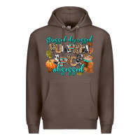 Coffee stressed depressed pumpkin spice obsessed Premium Hoodie - AdoDesignShop