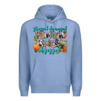 Colony Blue stressed depressed pumpkin spice obsessed Premium Hoodie - AdoDesignShop