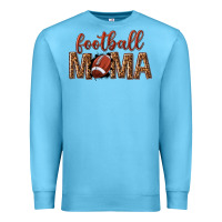 Ocean Blue football mama Premium Sweatshirt - texasbilliewilder