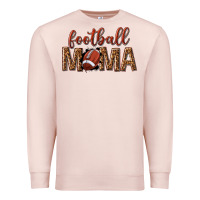 Pale Pink football mama Premium Sweatshirt - texasbilliewilder