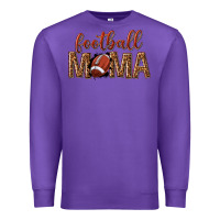 Purple football mama Premium Sweatshirt - texasbilliewilder