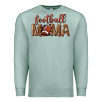 Seafoam football mama Premium Sweatshirt - texasbilliewilder