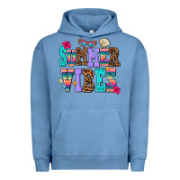 Pigment Pebble Blue summer vibes Urban Hoodie - AdoDesignShop
