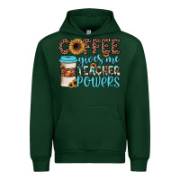 Forest Green coffee gives me teacher powers Urban Hoodie - JahusDesignShop