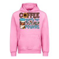 Fuchsia Pink coffee gives me teacher powers Urban Hoodie - JahusDesignShop