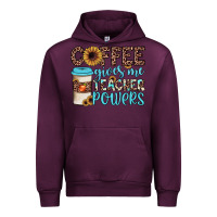 Mauve Wine coffee gives me teacher powers Urban Hoodie - JahusDesignShop