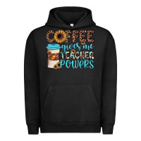 Pigment Black coffee gives me teacher powers Urban Hoodie - JahusDesignShop
