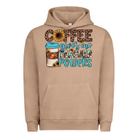 Pigment Burro coffee gives me teacher powers Urban Hoodie - JahusDesignShop