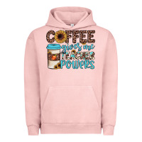 Pigment Salmon coffee gives me teacher powers Urban Hoodie - JahusDesignShop