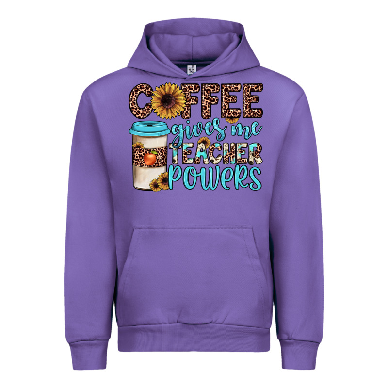 Coffee Gives Me Teacher Powers Urban Hoodie by JahusDesignShop | Teevron