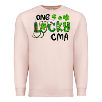 Pale Pink one lucky certified medical assistant cma Premium Sweatshirt - RanaPortraitStore