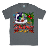 Charcoal Heather oh christmas night snow globe Classic Tee - BundleAndBundleShop