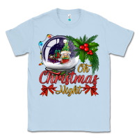 Dusty Blue oh christmas night snow globe Classic Tee - BundleAndBundleShop