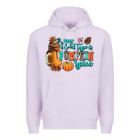 Lilac my blood type is pumpkin spice Premium Hoodie - AdoDesignShop