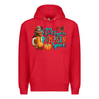 Red my blood type is pumpkin spice Premium Hoodie - AdoDesignShop