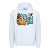 White my blood type is pumpkin spice Premium Hoodie - AdoDesignShop