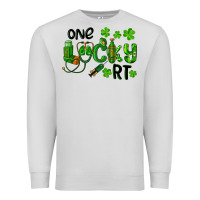 Dove Grey One Lucky Respiratory Terapist Premium Sweatshirt - RanaPortraitStore