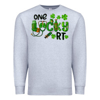 Heather Grey One Lucky Respiratory Terapist Premium Sweatshirt - RanaPortraitStore