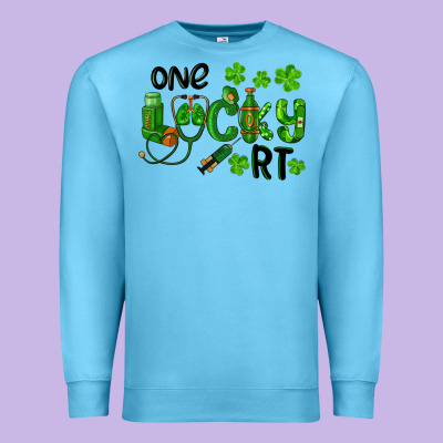 Premium Sweatshirt One Lucky Respiratory Terapist