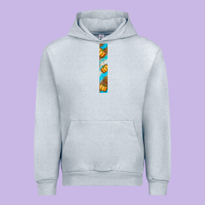 Fall Pumpkin Urban Hoodie Designed By Bundleandbundleshop